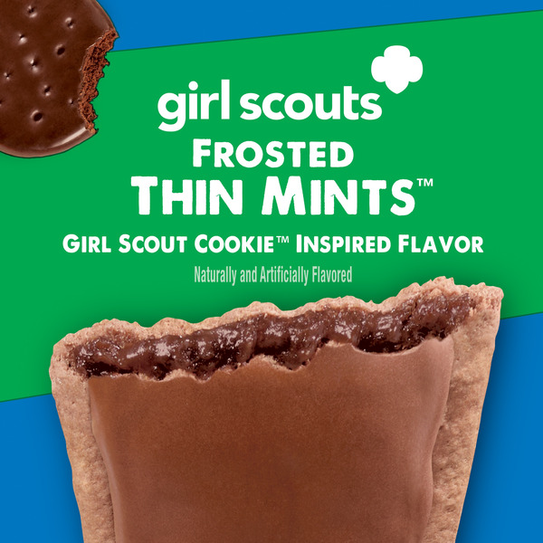 Pop-Tarts Frosted Thin Mints Toaster Pastries, Breakfast Foods, 13.5 oz, 8 Count - Image 2