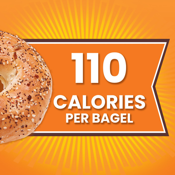 Thomas’ Bagel Thins, 8 count, Everything Bagels - Image 2
