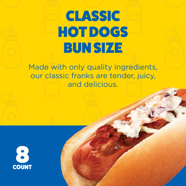 Ball Park Bun Length Hot Dogs, Classic, 8 Count - Image 2