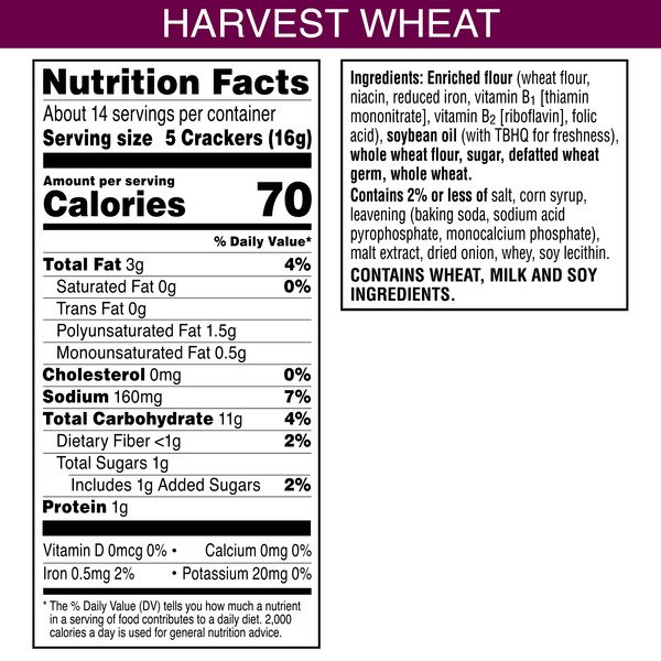 Toasteds Harvest Wheat Crackers, Party Snacks, 8 oz - Image 5
