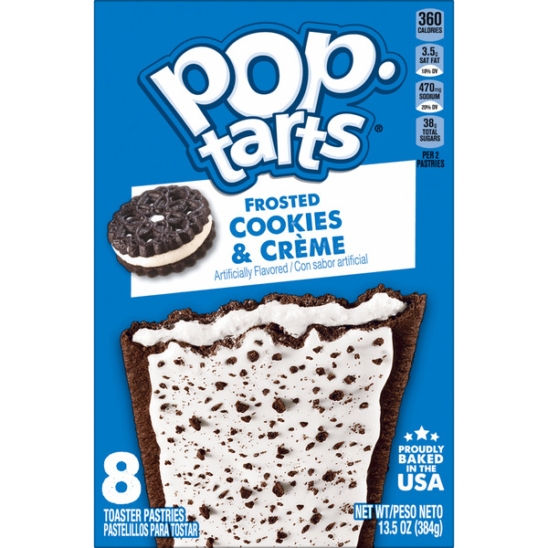 Pop-Tarts Frosted Cookies and Crème Toaster Pastries, Breakfast Foods, 8 Count - Image 8