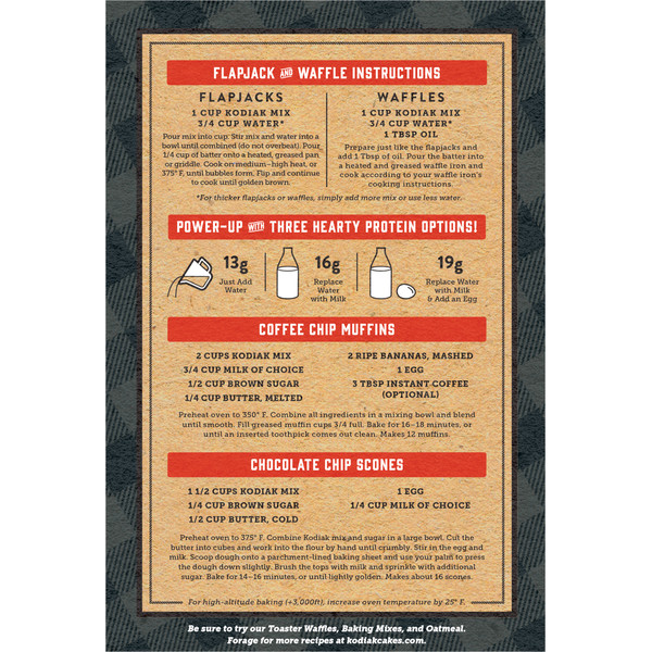 Kodiak Power Cakes Chocolate Chip Flapjack & Waffle Mix - Image 4