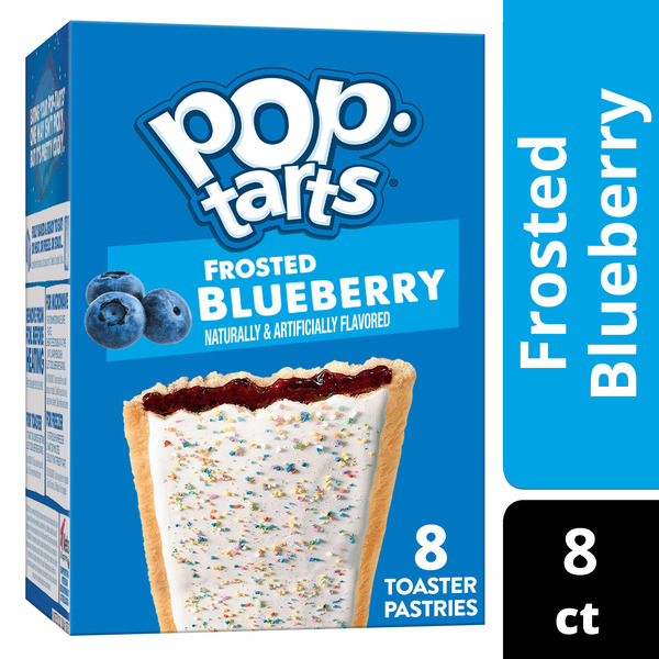 Pop-Tarts Frosted Blueberry Toaster Pastries, Breakfast Foods, 8 Count