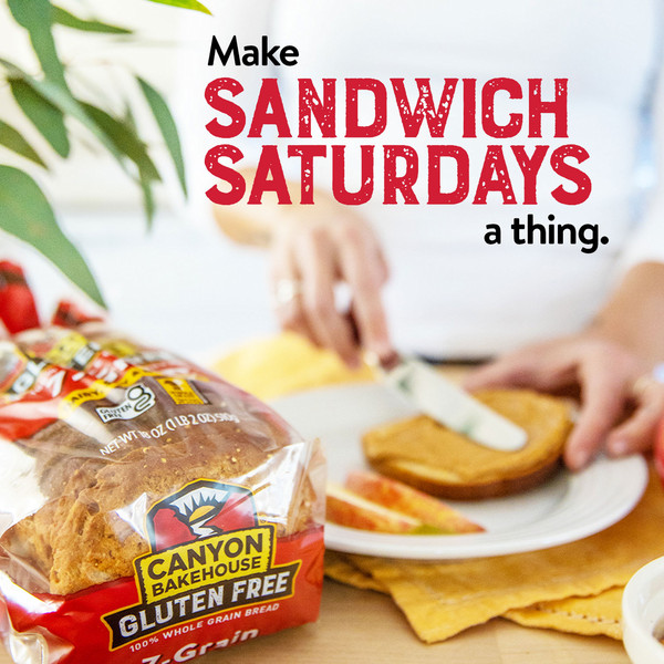Canyon Bakehouse 7-Grain Sandwich Bread, Gluten Free Bread, 100% Whole Grain, Frozen, - Image 3