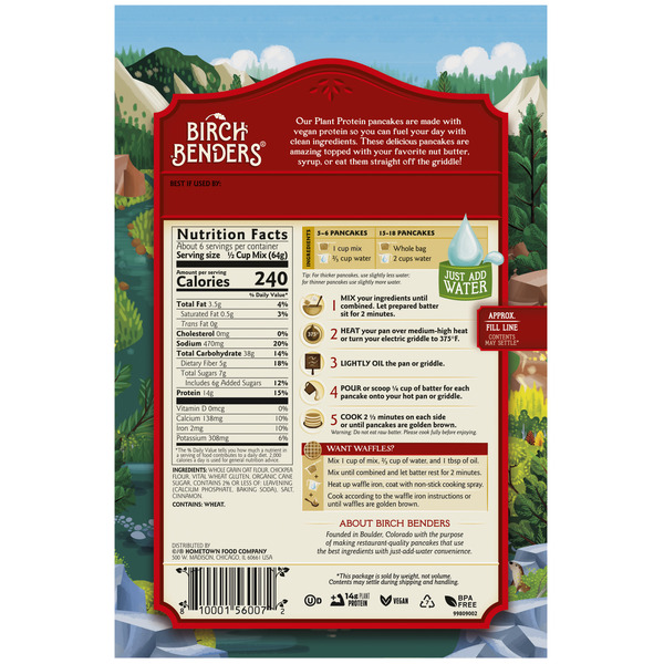 Birch Benders Plant Protein Pancake & Waffle Mix, 14oz - Image 5