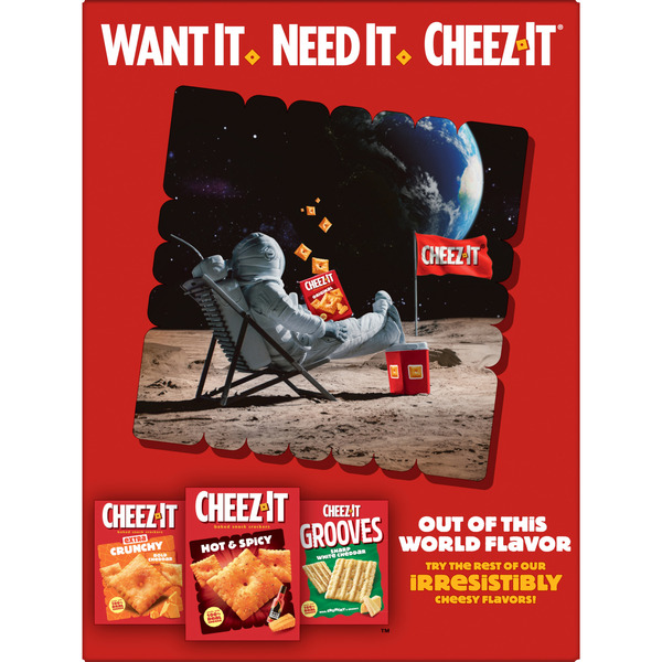 Cheez-It Extra Toasty Cheese Crackers, Baked Snack Crackers, Family Size, 21 oz - Image 9