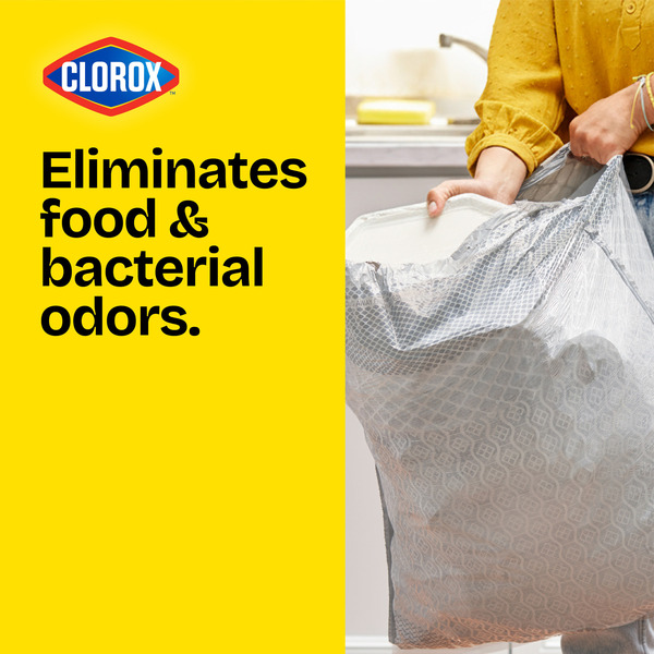 Glad ForceFlex MaxStrength with Clorox Trash Bags, Eucalyptus and Peppermint, 13 gal - Image 3