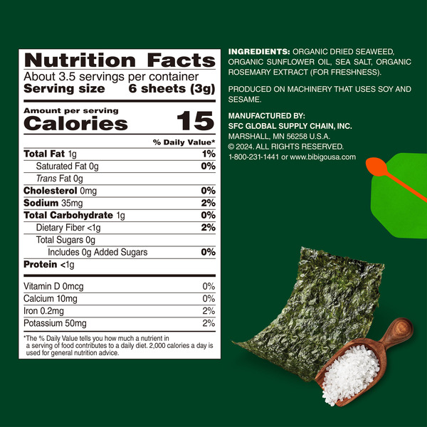 Bibigo Sea Salt Seaweed Snack - Image 7