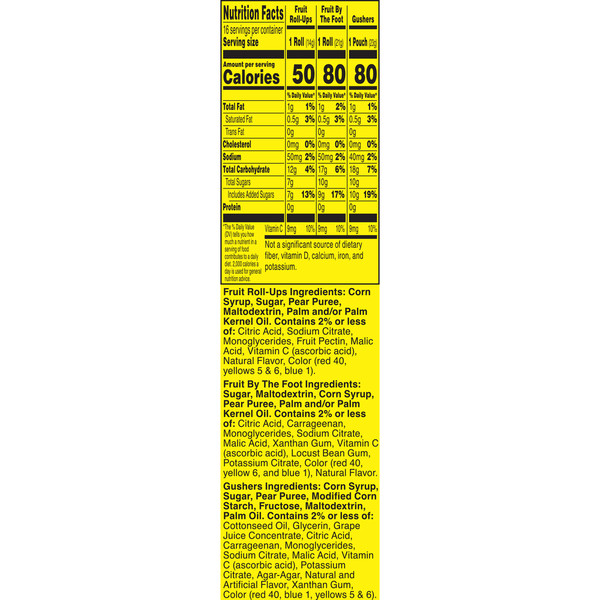 General Mills Multiple Brands Fruit Roll-Ups Fruit by the Foot Gushers Easter Basket Stuffers - Image 7