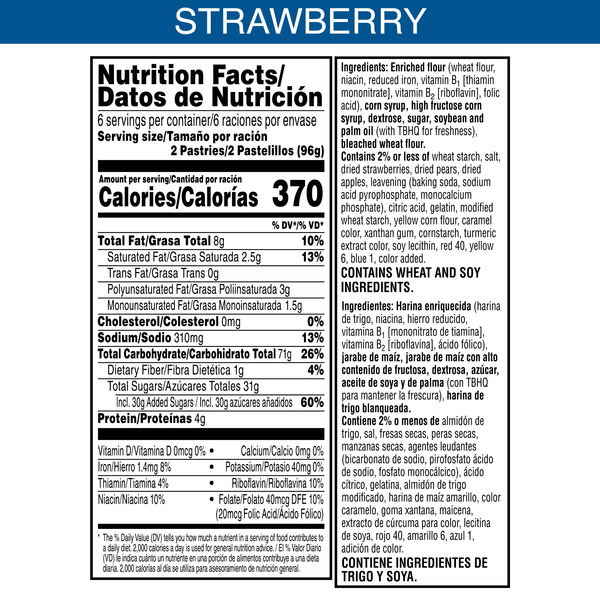 Pop-Tarts Frosted Strawberry Toaster Pastries, Breakfast Foods, Value Pack, 12 Count - Image 7