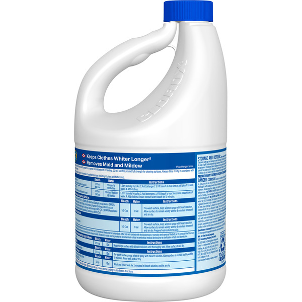 Clorox Disinfecting Bleach, Concentrated Formula, Regular - Image 5