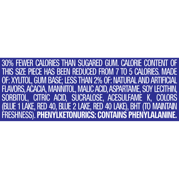 Extra Gum Refreshers Berry Mix Sugar Free Chewing Gum Piece Bottle - Image 6
