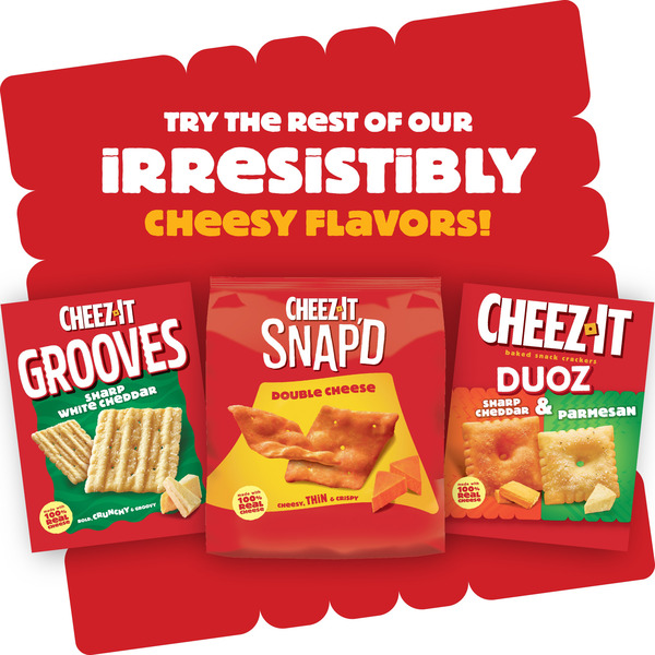 Cheez-It Smoked Cheddar Baked Snack Crackers, Lunch Snacks, 12.4 oz - Image 8