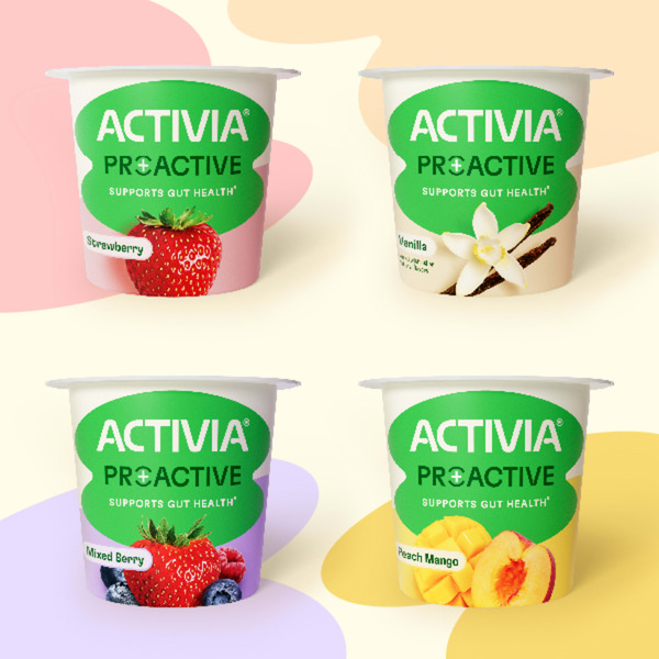 Activia Proactive Peach Mango Prebiotic and Probiotic Yogurt, Creamy Low Fat Yogurt Cups, 5.3 oz, 4 Count​ - Image 9