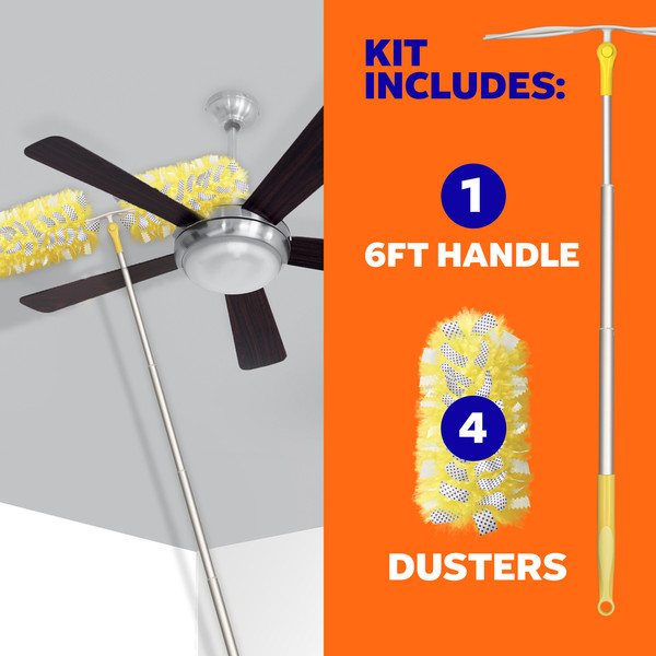 Swiffer Duster Kit with Super Extendable Handle, Heavy Duty Starter Kit with Refills - Image 10