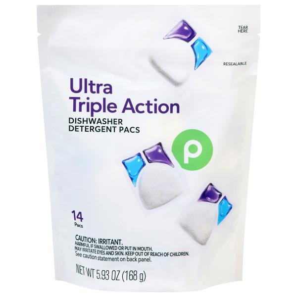 Publix Ultra Triple Action Dishwasher Detergent Pacs
