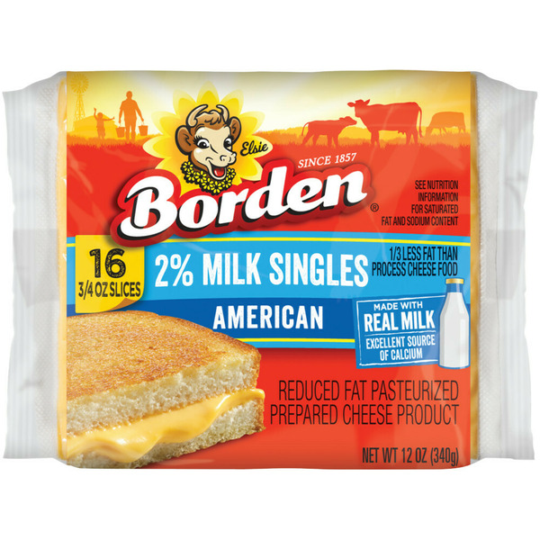 Borden 2% Milk Singles, American