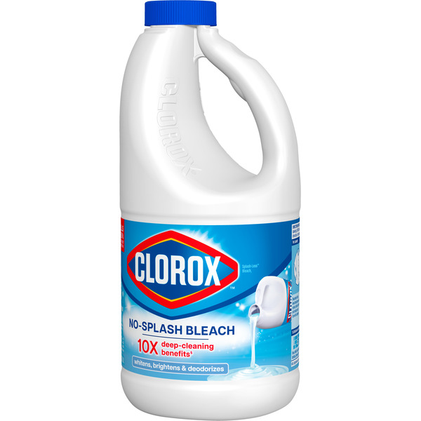 Clorox Splash-Less Bleach, Disinfecting, Kills 99.9% of Bacteria and Viruses, Regular - Image 2