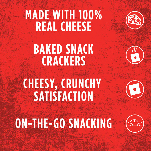 Cheez-It Original Cheese Crackers, Baked Snack Crackers, Grab n' Go, 12 Count - Image 2