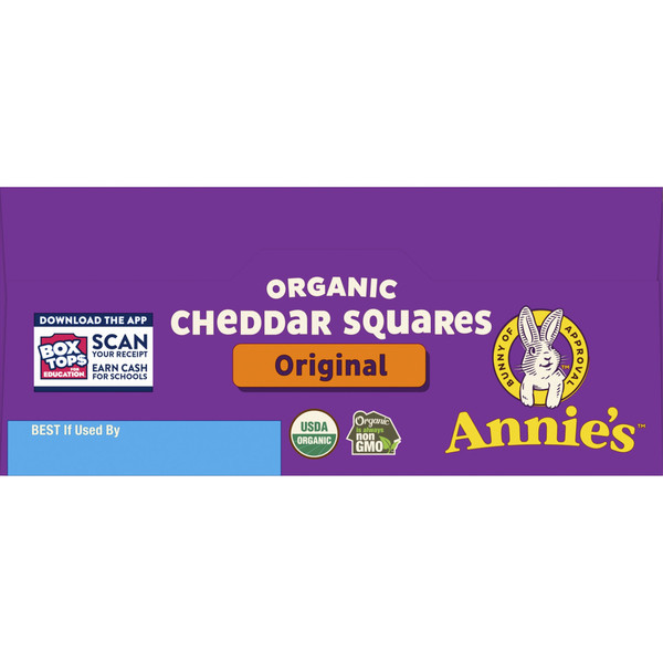 Annie's Organic Cheddar Squares Baked Cracker Snacks - Image 5
