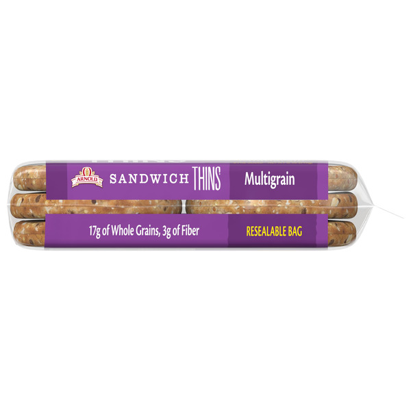 Arnold Sandwich Thins, 6 count, Multigrain Rolls - Image 6