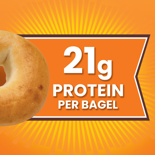 Thomas’ High Protein, 4 count, Plain Bagels - Image 2