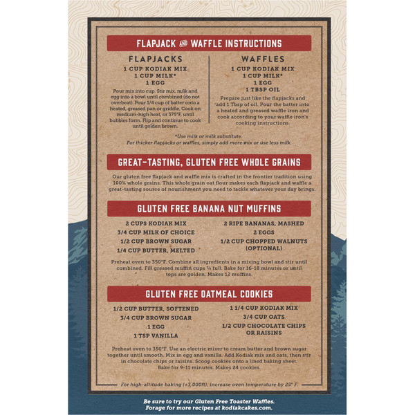 Kodiak Gluten Free Frontier Oat Flapjack & Waffle Mix - Image 4