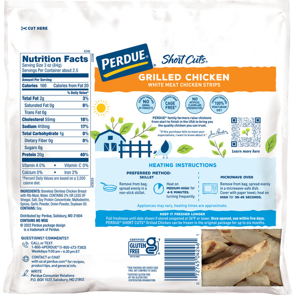 Perdue Chicken Strips, White Meat, Grilled - Image 2