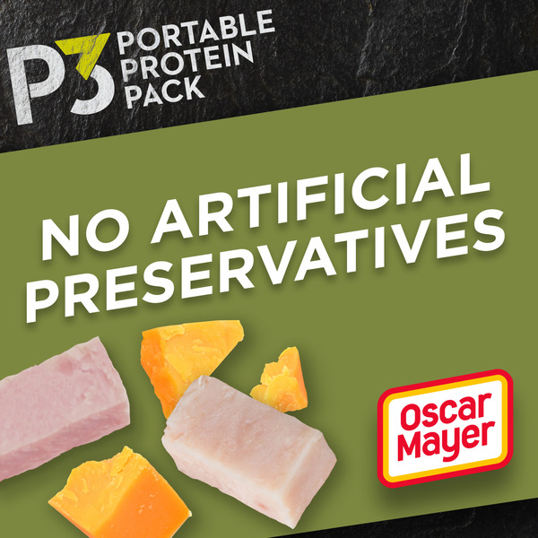 P3 Portable Protein Snack Pack Lunch with Turkey, Ham & Cheddar Cheese - Image 5