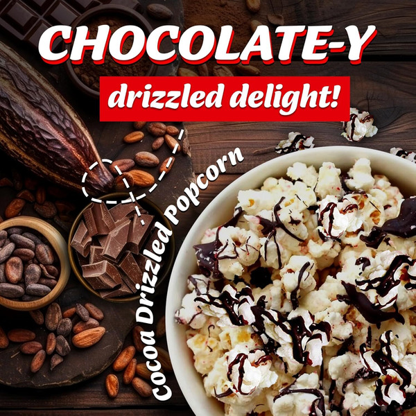 Drizzilicious Premium Drizzled Kettle Popcorn, Cocoa - Image 2