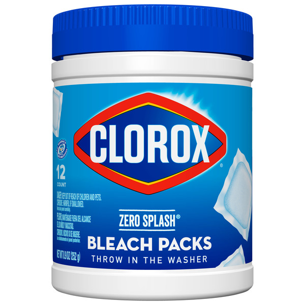 Clorox Control Bleach Packs, Regular Laundry Packs