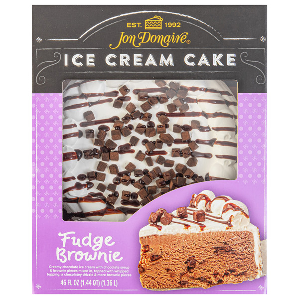 Jon Donaire Ice Cream Cake, Fudge Brownie