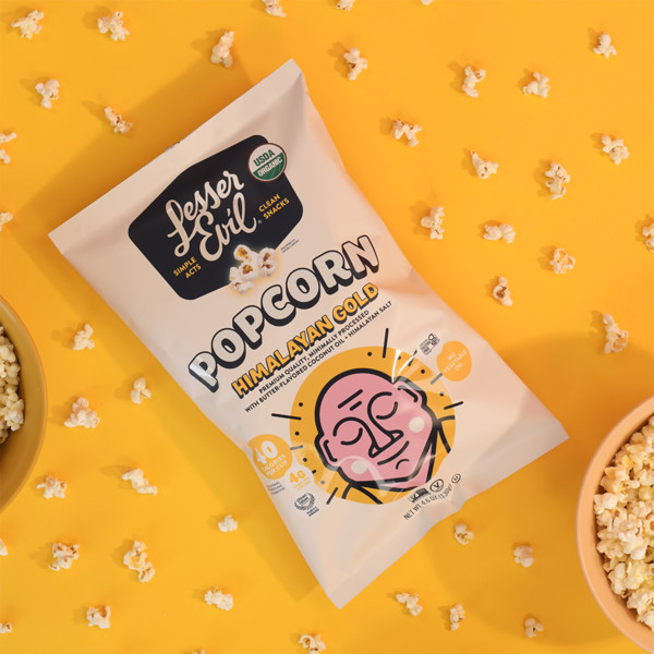 LesserEvil Organic Popcorn, Himalayan Gold - Image 3