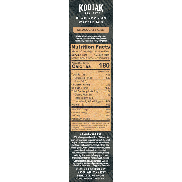 Kodiak Power Cakes Chocolate Chip Flapjack & Waffle Mix - Image 3