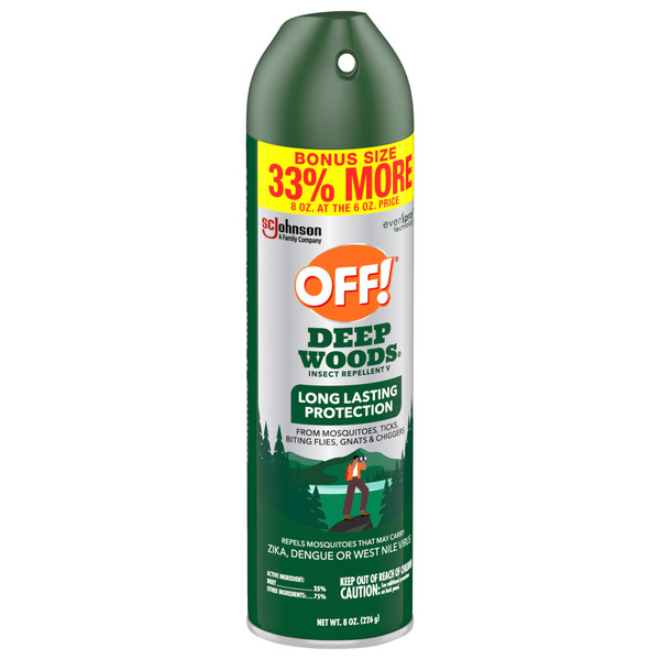 Off!® Deep Woods Insect Repellent Aerosol Spray, up to 8 Hours of Protection - Image 2