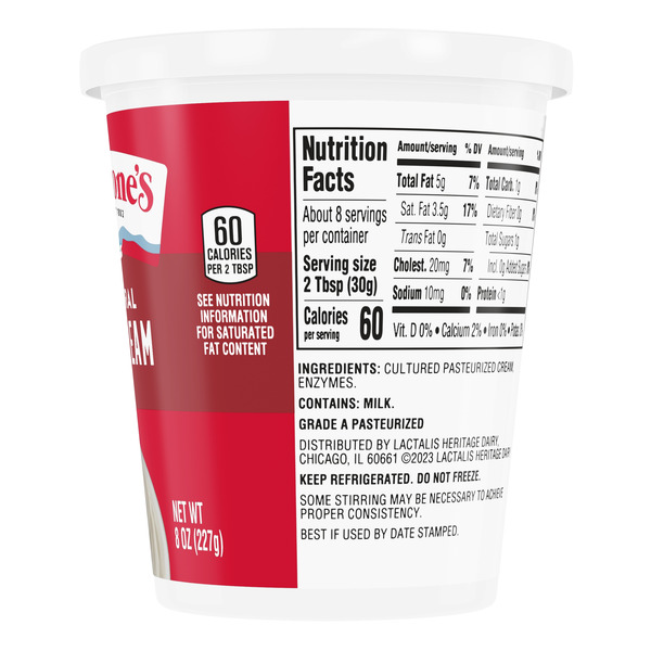 Breakstone's All Natural Sour Cream oz Tub - Image 3