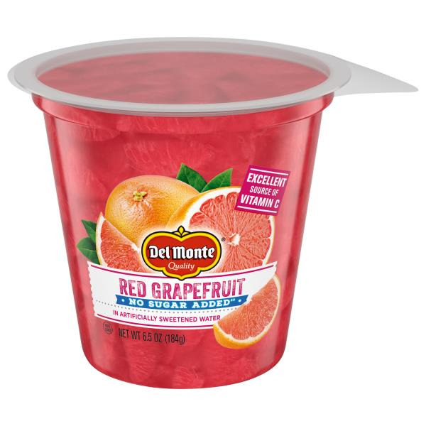 Del Monte Red Grapefruit FRUIT CUP Snacks, No Sugar Added