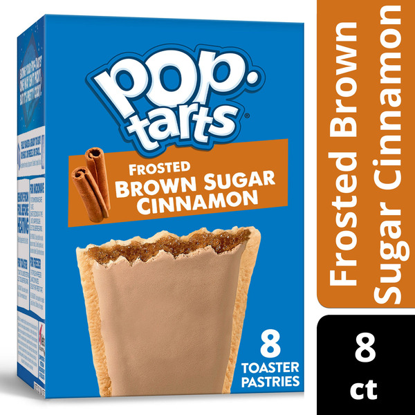 Pop-Tarts Frosted Brown Sugar Cinnamon Toaster Pastries, Breakfast Foods, 8 Count