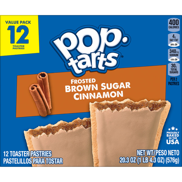 Pop-Tarts Frosted Brown Sugar Cinnamon Toaster Pastries, Breakfast Foods, Value Pack, 12 Count - Image 9