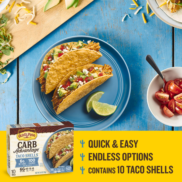 Old El Paso Carb Advantage Gluten Free Crunchy Taco Shells - Image 5