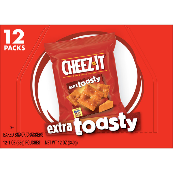 Cheez-It Extra Toasty Cheese Crackers, Baked Snack Crackers - Image 8