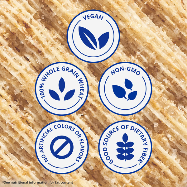 TRISCUIT Reduced Fat Whole Grain Wheat Crackers, Vegan Snack Crackers, Family Size - Image 3