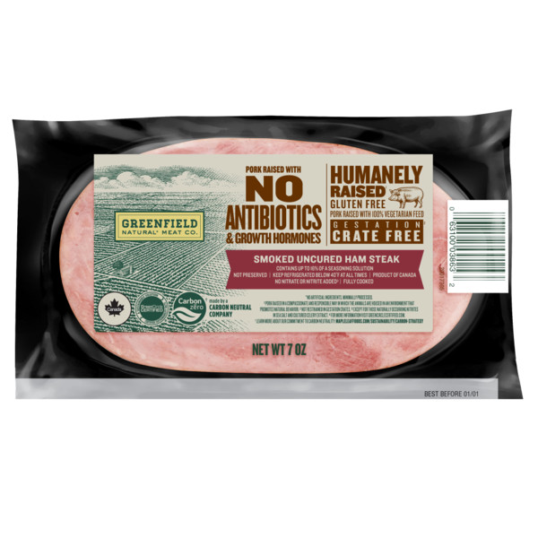 Greenfield Natural Meat Co. Smoked Uncured Ham Steak