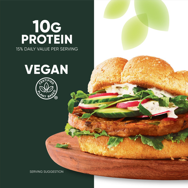 Morning Star Farms Garden Veggie Plant Based Veggie Burgers, Vegan Meat, 4 Count - Image 2