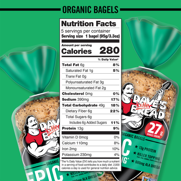 Dave's Killer Bread Epic Everything Organic Bagels - Image 8