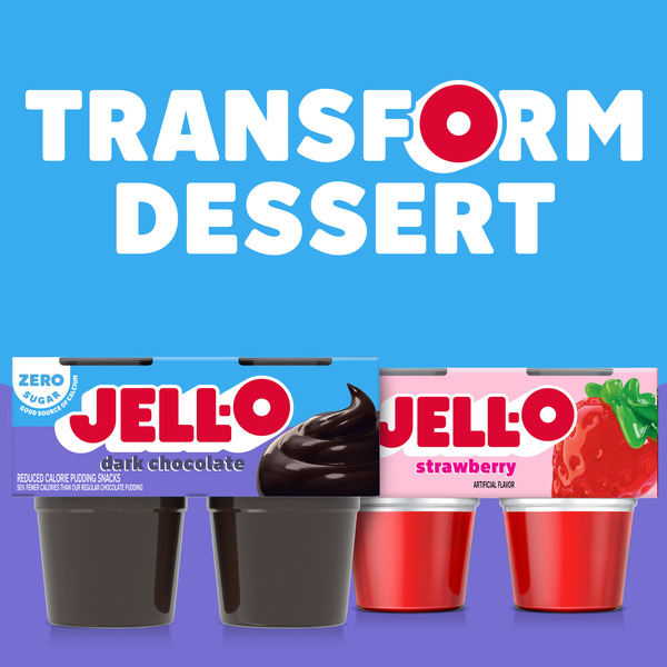 Jell-O Dark Chocolate Sugar Free Refrigerated Pudding Cup Snacks - Image 5