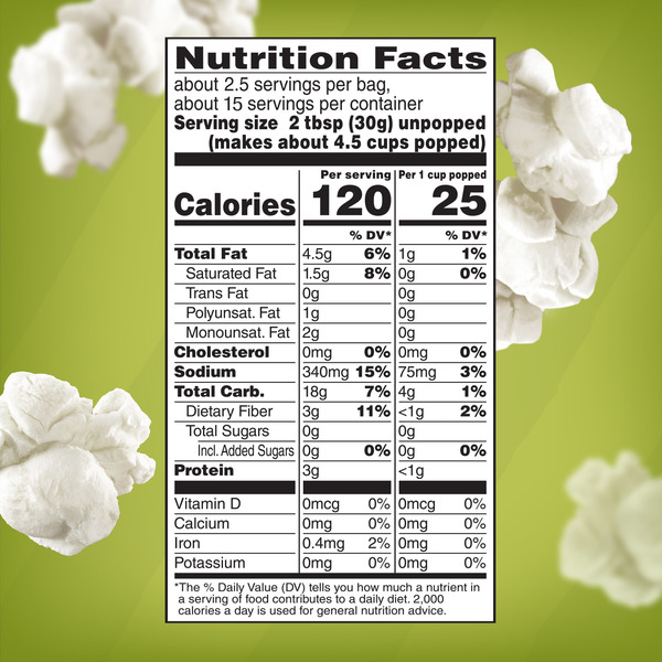Orville Redenbacher Classic Sea Salt Popcorn With Avocado Oil, Microwave Popcorn - Image 7