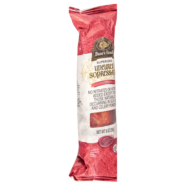 Boar's Head Superiore Uncured Sopressata Dry Sausage Piccante - Image 2