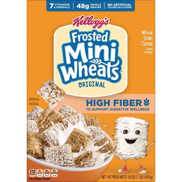 Frosted Mini-Wheats Frosted Mini-Wheats Breakfast Cereal, High Fiber, 48g Whole Grain - Image 8