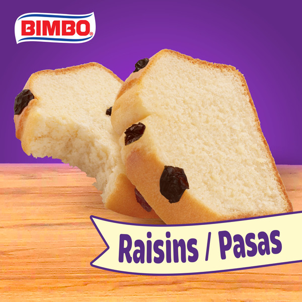 Bimbo Panqué con Pasas, Plain Pound Cake with Raisins (Requires 24-hour lead time) (Requires 24-hour lead time) - Image 4